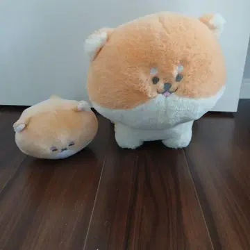 강아지 봉제 인형 2개 세트