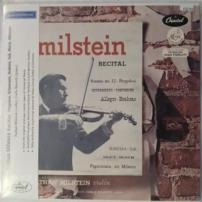 [리이슈엘피] Nathan Milstein Recital