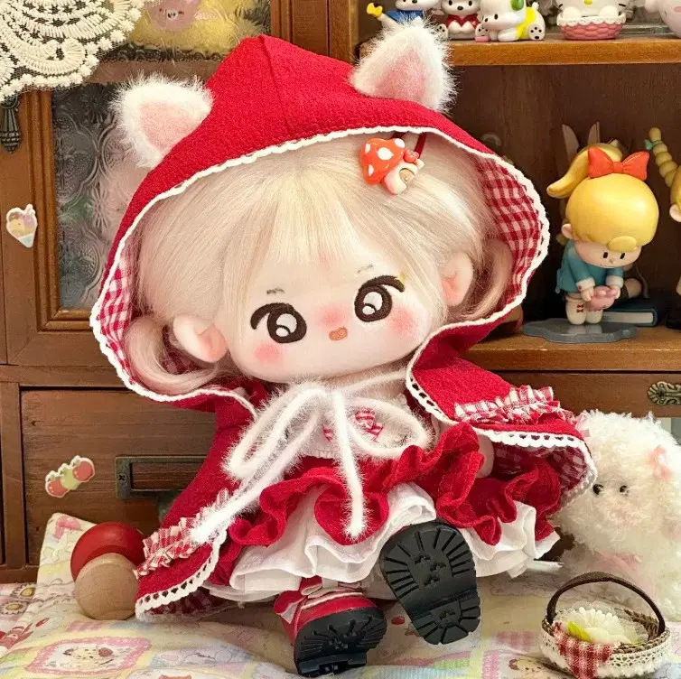 20cm 인형옷 빨간 망토