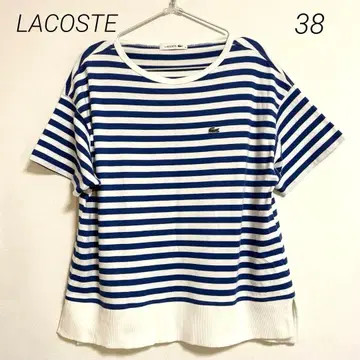 0872 LACOSTE 라코스테 보더 반팔 T셔츠 티셔츠 38