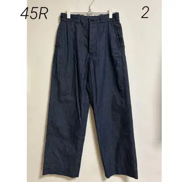 0873 45R 포티파이브알피엠 인디고 면 팬츠