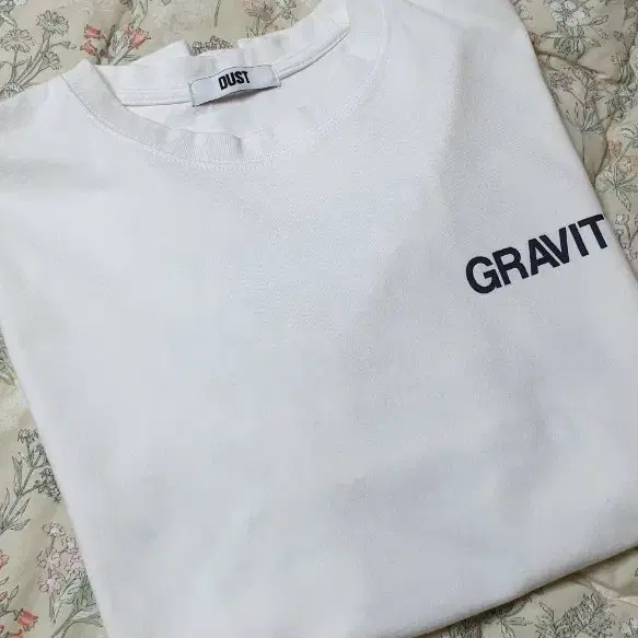 DUST GRAVITY 남성 반팔티 XL 화이트