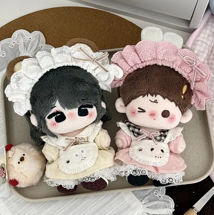 10cm 인형옷 곰토끼 메이드복