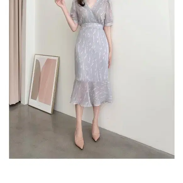 더봄 여름 쉬폰 원피스