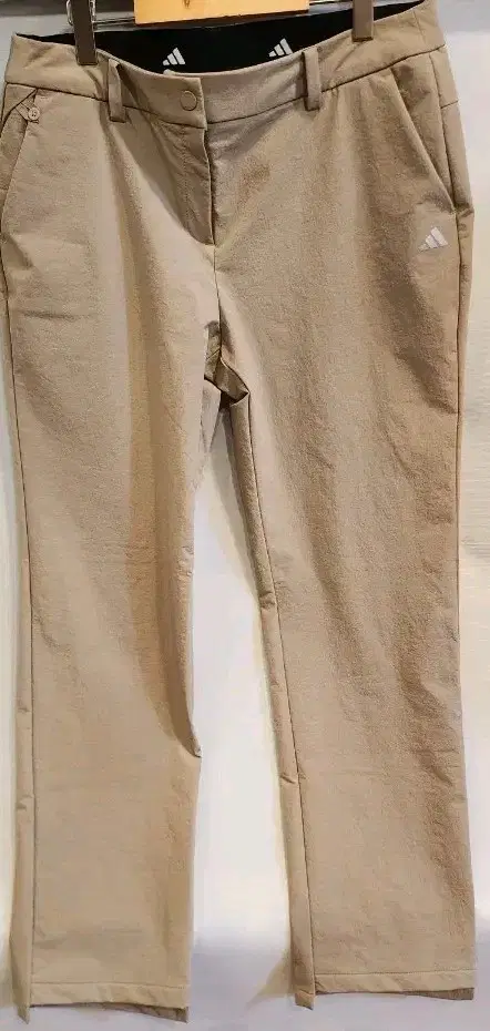 아디다스 여성골프 바지 베이지