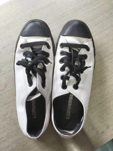 CONVERSE 컨버스 HT BP OX 화이트 x 블랙 중고 24cm