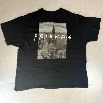 해외 공식 프렌즈 FRIENDS 티셔츠 2XL 블랙 뉴욕 드라마