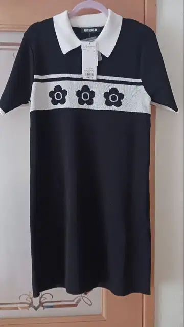 MARY QUANT 반팔 니트 원피스 택 포함 새상품