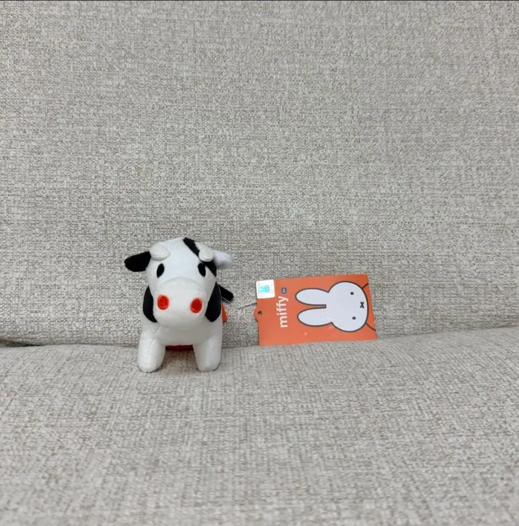 정품 미피 브루나 패밀리 젖소 키링인형