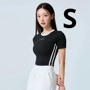 젝시믹스 스포티 트랙라인 크롭 반팔