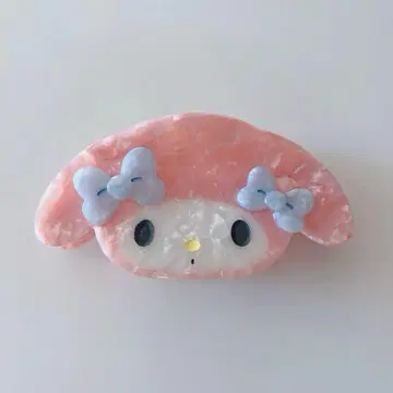 [ 새상품급 ] 산리오 하우스*마이멜로디 페이스 모티브 헤어 클립