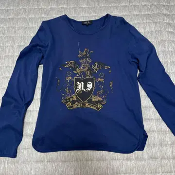 A.P.C. 긴팔 티셔츠 네이비 사이즈 1