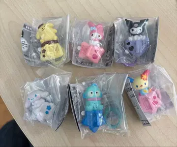 산리오 키링 행거 가챠 6개 세트