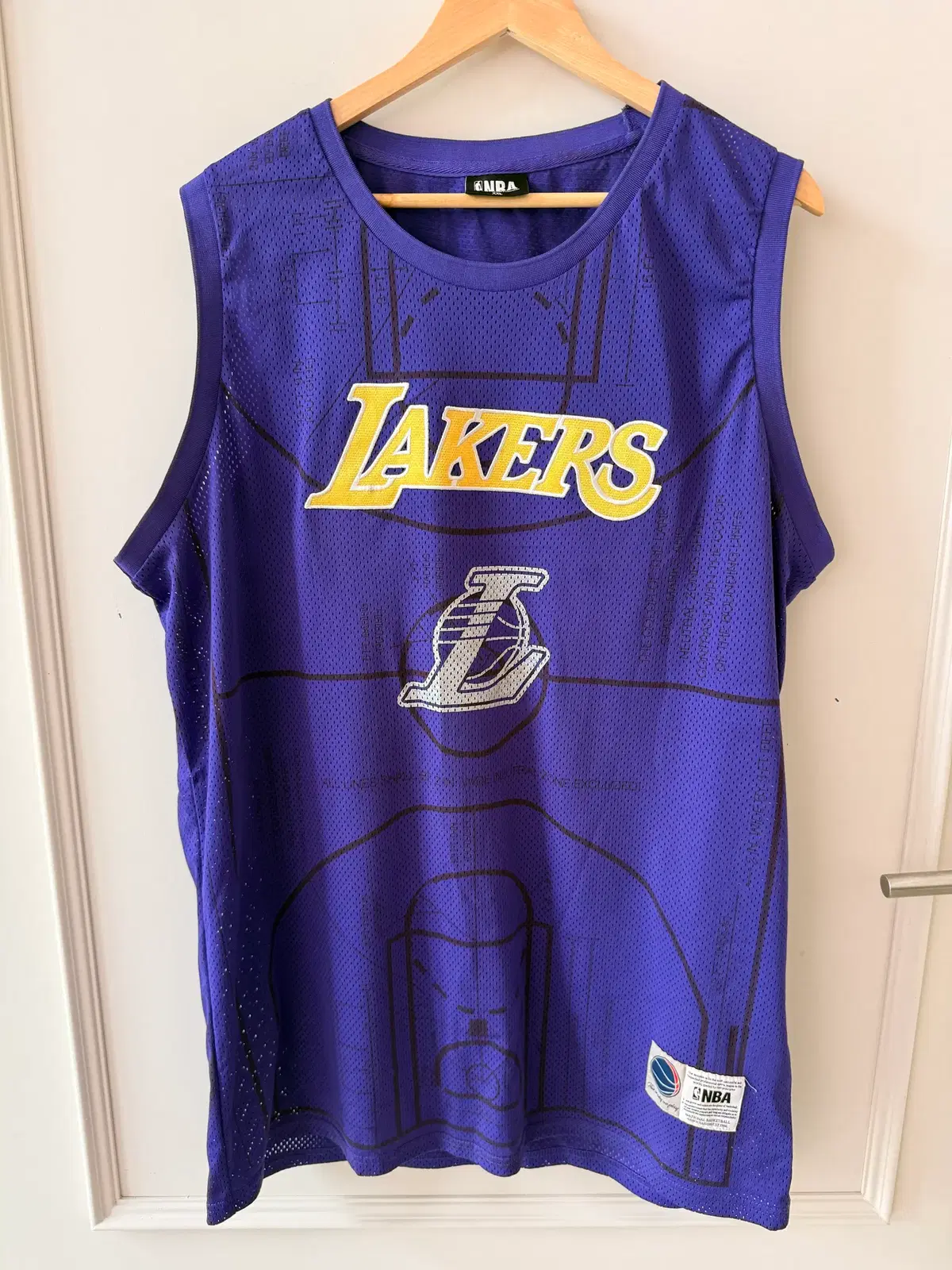 NBA LA 레이커스 베이스볼 메쉬 져지