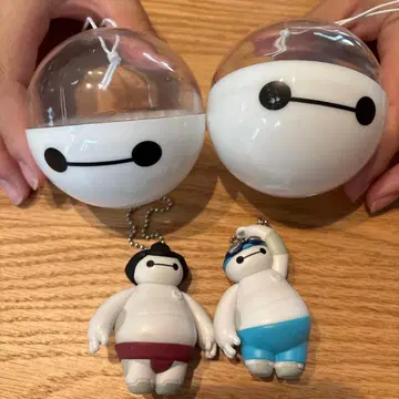 디즈니랜드 한정판 베이맥스 키링 캡슐 포함