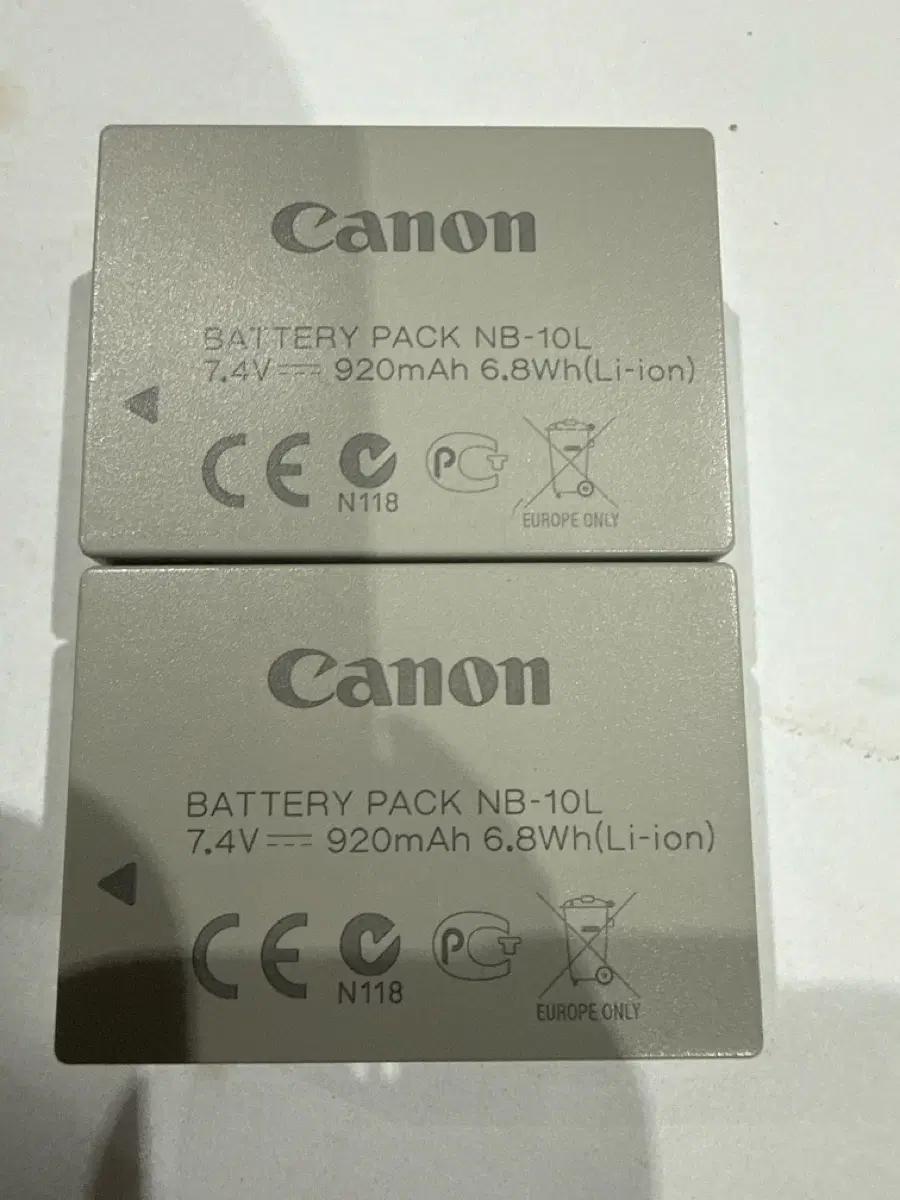 캐논 배터리팩 NB-10L 7.4V 920mAh
