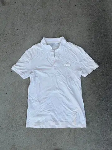 LACOSTE 라코스테 반팔 피케 셔츠 화이트 남성용