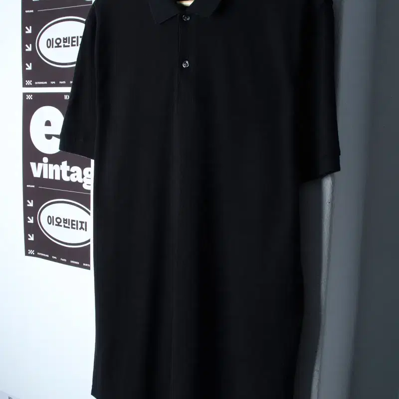 (XL-2XL) 지오다노 반팔 카라 티셔츠 빅사이즈 무지-H34816