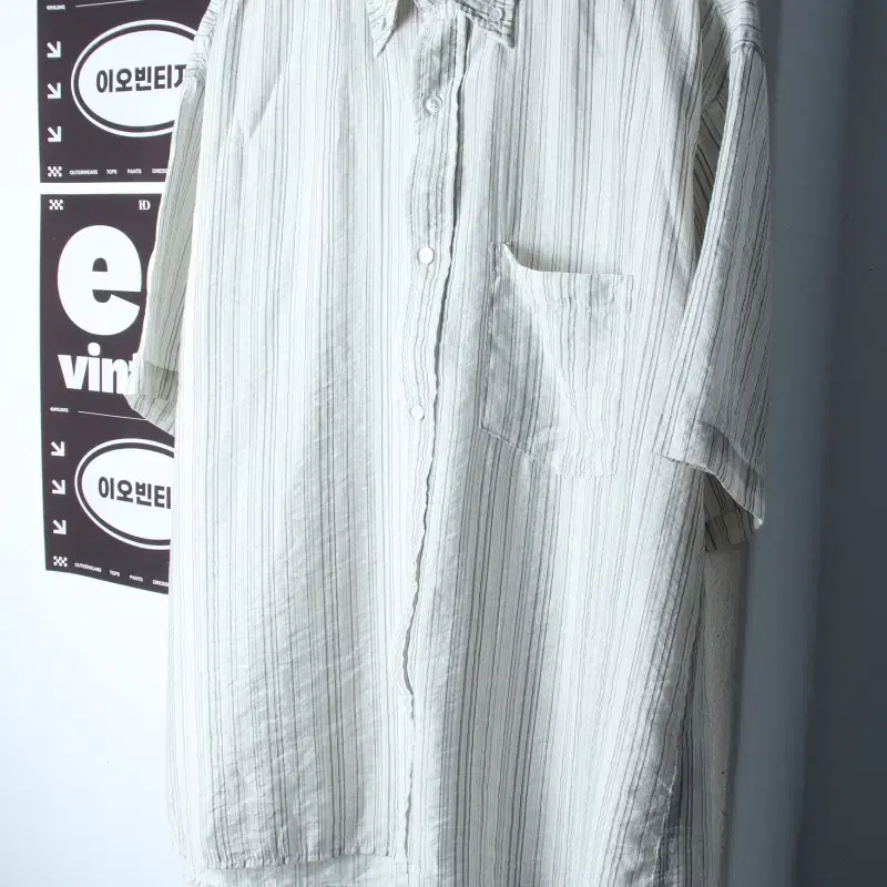 (M-XL) 파르티멘토 반팔 카라 티셔츠 셔츠 남방 경량-H34820