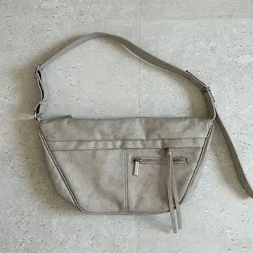 ZARA 원숄더백 하프문 실버 금장 장식 그레이지 Y2k