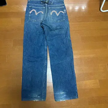 90s 빨간색 귀 일본제 EVISU 데님 30