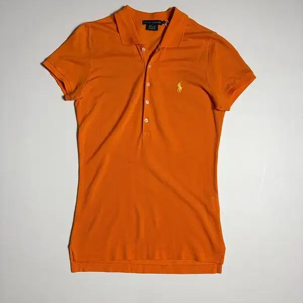 랄프로렌 하프 버튼 포니 자수 반팔 카라 티셔츠 R2425