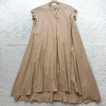 새상품급 NEMIKA 네미카 린넨 혼방 스키퍼 셔츠 롱 원피스