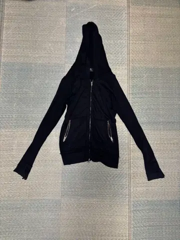 버팔로 보브스 와플 지퍼 후드티 블랙 사이즈 1