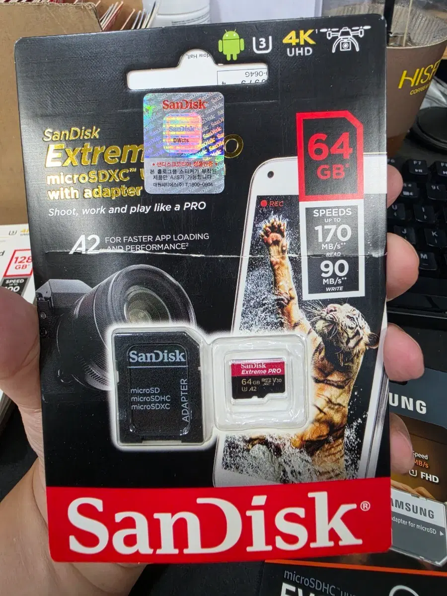 샌디스크 익스트림 Extreme PRO microSD 64GB 새상품
