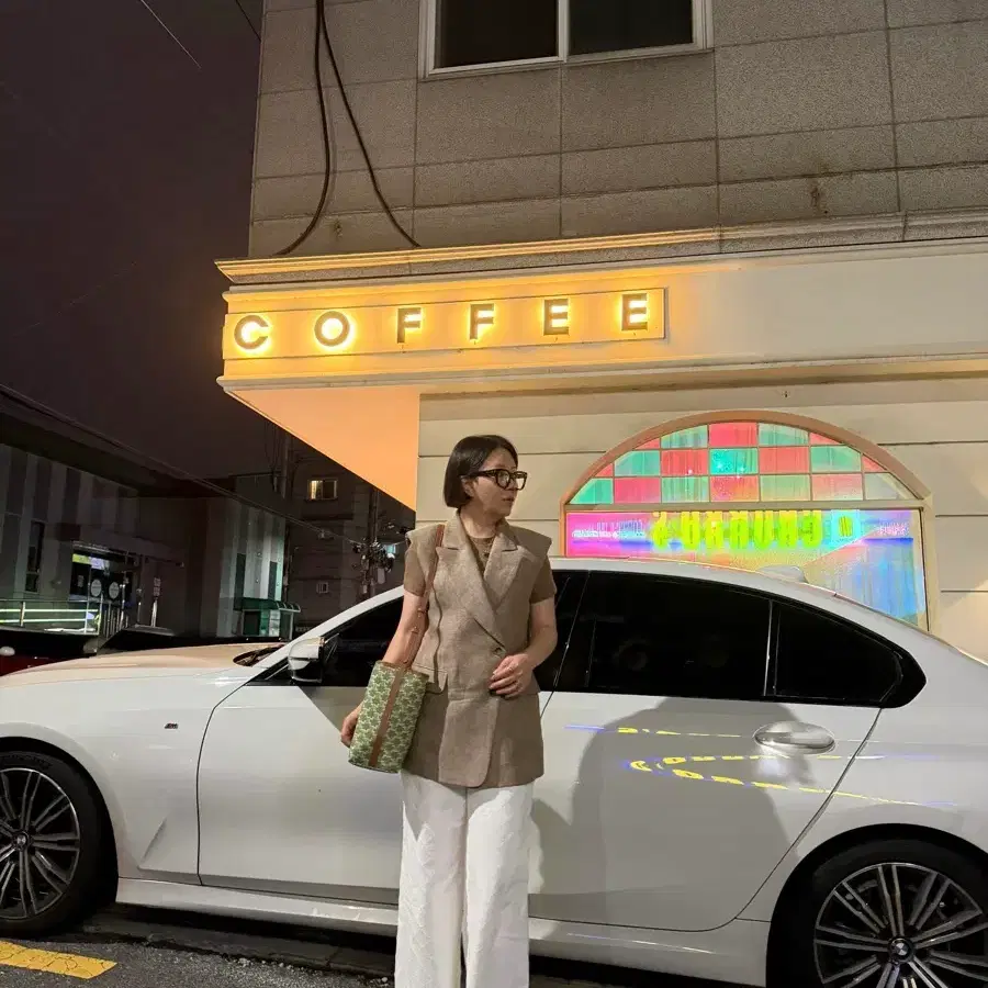 js뉴욕스타일세일(당일발송)2버튼 루즈핏 브라운 린넨 조끼