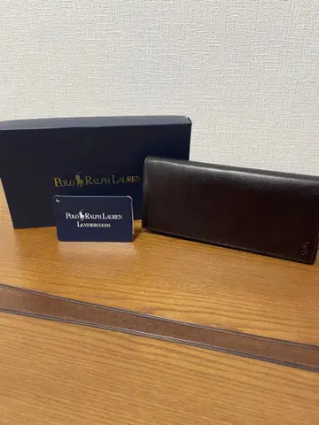 폴로 랄프로렌 이단 장지갑 다크 브라운