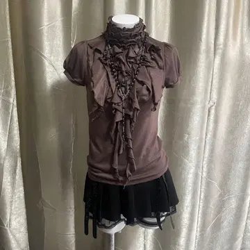 세실 맥비 반팔 티셔츠 프릴 페어리 그런지 모리걸 공주풍 캐주얼