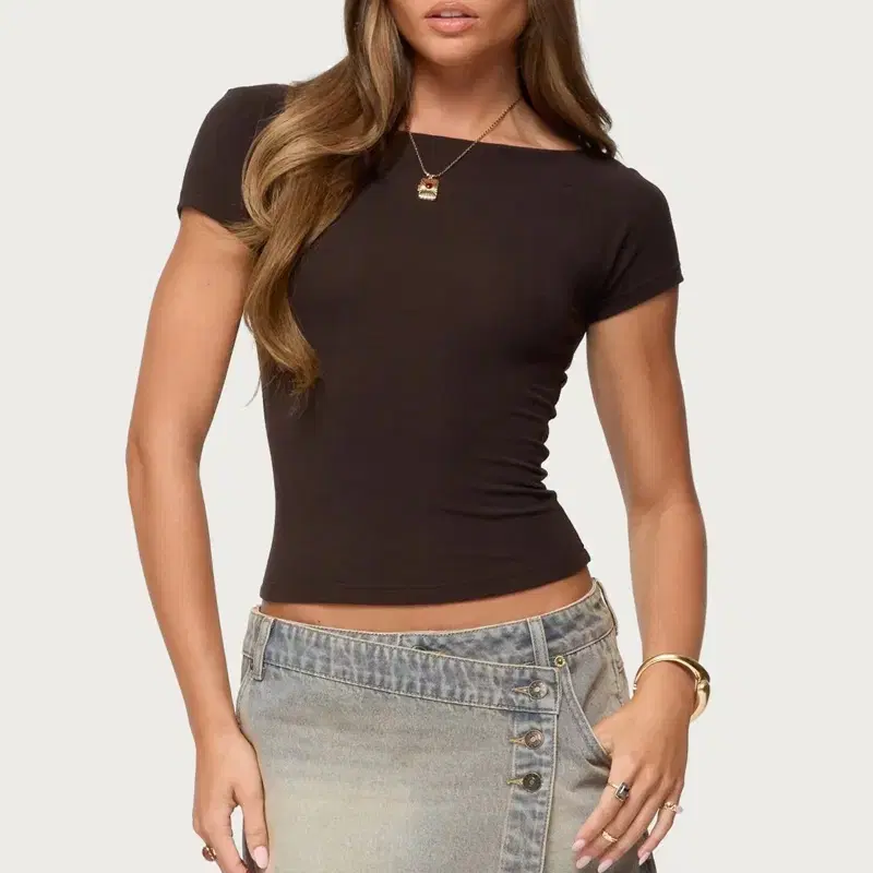 Edikted Becca Boat Neck Top