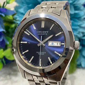 ORIENT SWIMMER 10BAR 파랑 다이얼 쿼츠 남성용 손목시계