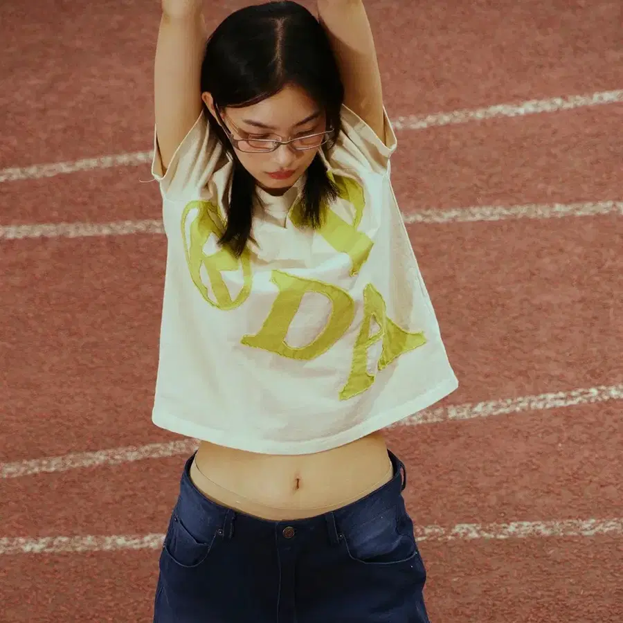 프렌다 반팔 PRDA BIG PATCH CREWNECK TEE BEIGE