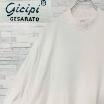 이탈리아제 Gicipi CESARATO 지치피 반팔 니트 모크넥