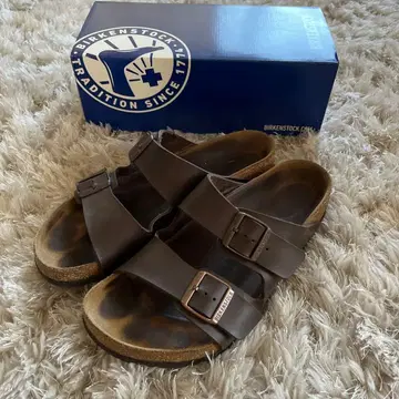 독일제 BIRKENSTOCK Arizona 샌들 브라운 남성용 43