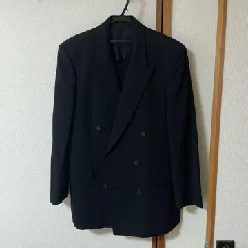 컨디션 최상! 더블 테일러드 자켓 블랙 L