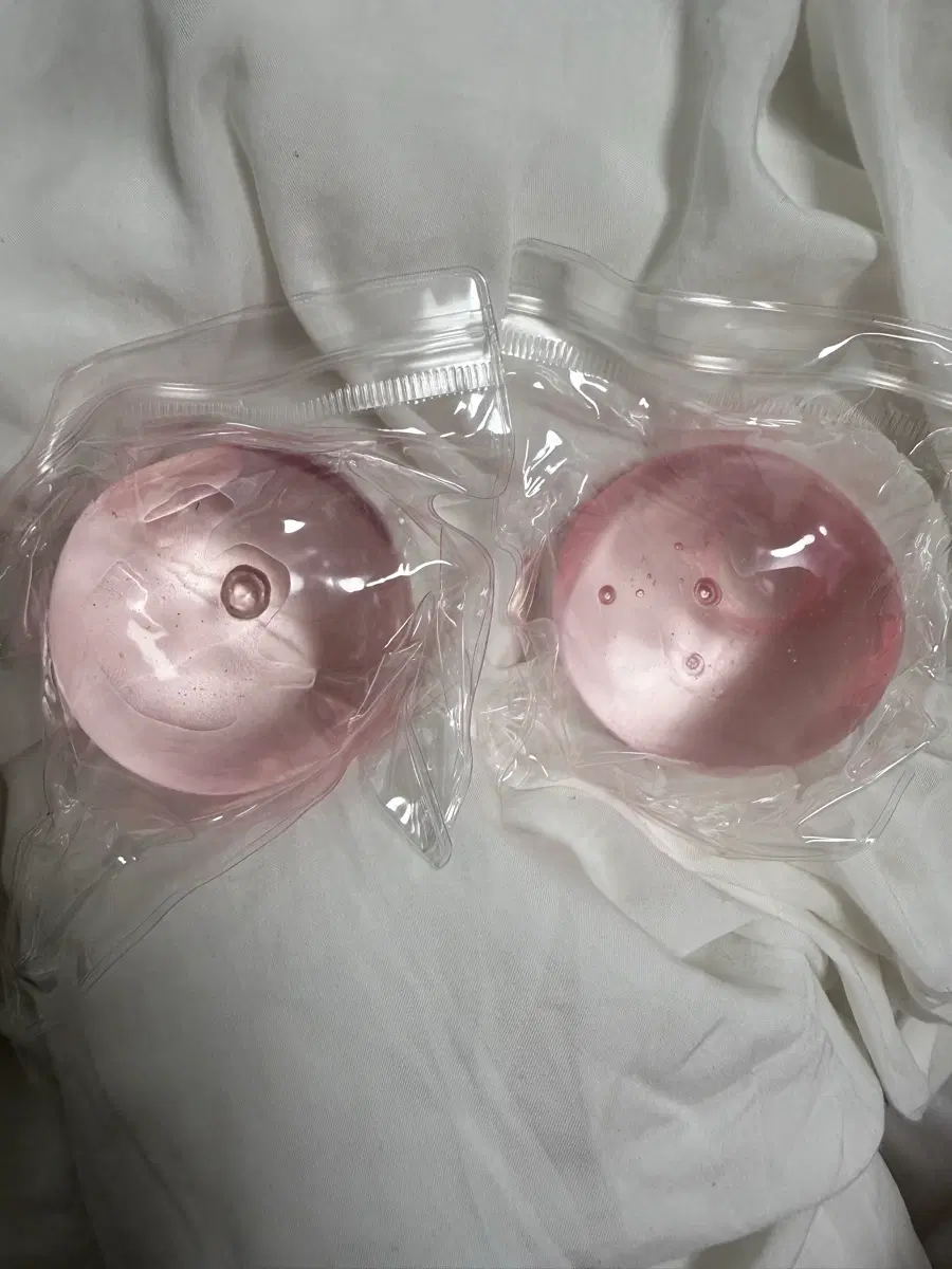 투명 핑크 말랑이