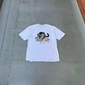 90s Crazy shirts 밤 고양이 USA제 반팔 티셔츠