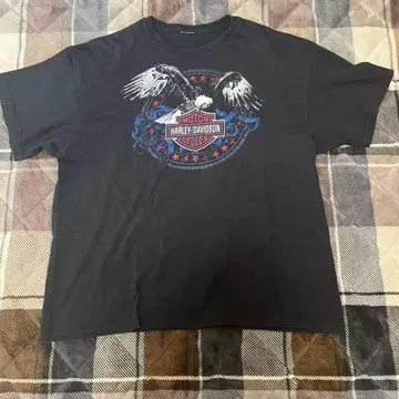 Harley-Davidson 양면 프린트 T셔츠 블랙