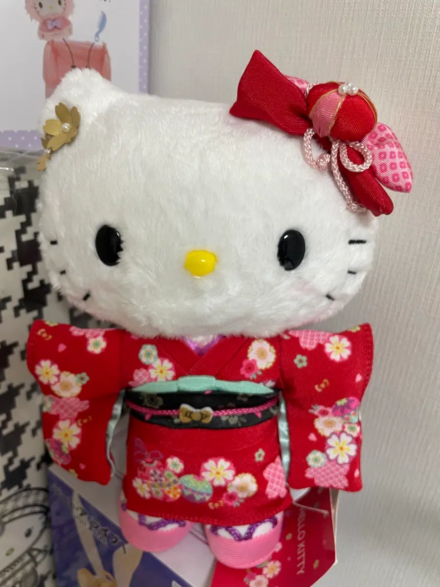 (일본정품) 키티 기모노 누이 인형