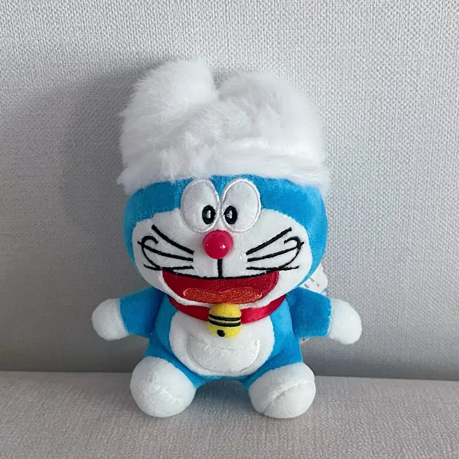 모자 쓴 도라에몽 토끼모자 털모자 키링