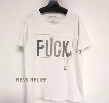 REMI RELIEF 남성용 T셔츠 화이트 사이즈 M