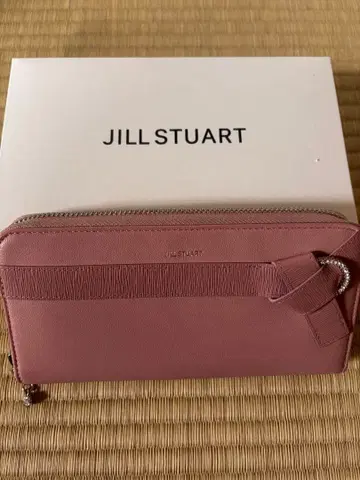 JILLSTUART 장지갑 라운드 지퍼 리본 박스 있음