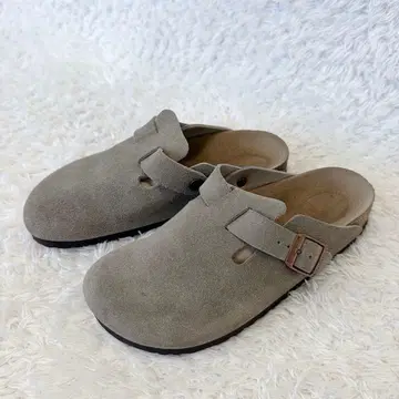 [ 고품질 ] BIRKENSTOCK Boston 스웨이드 샌들 37