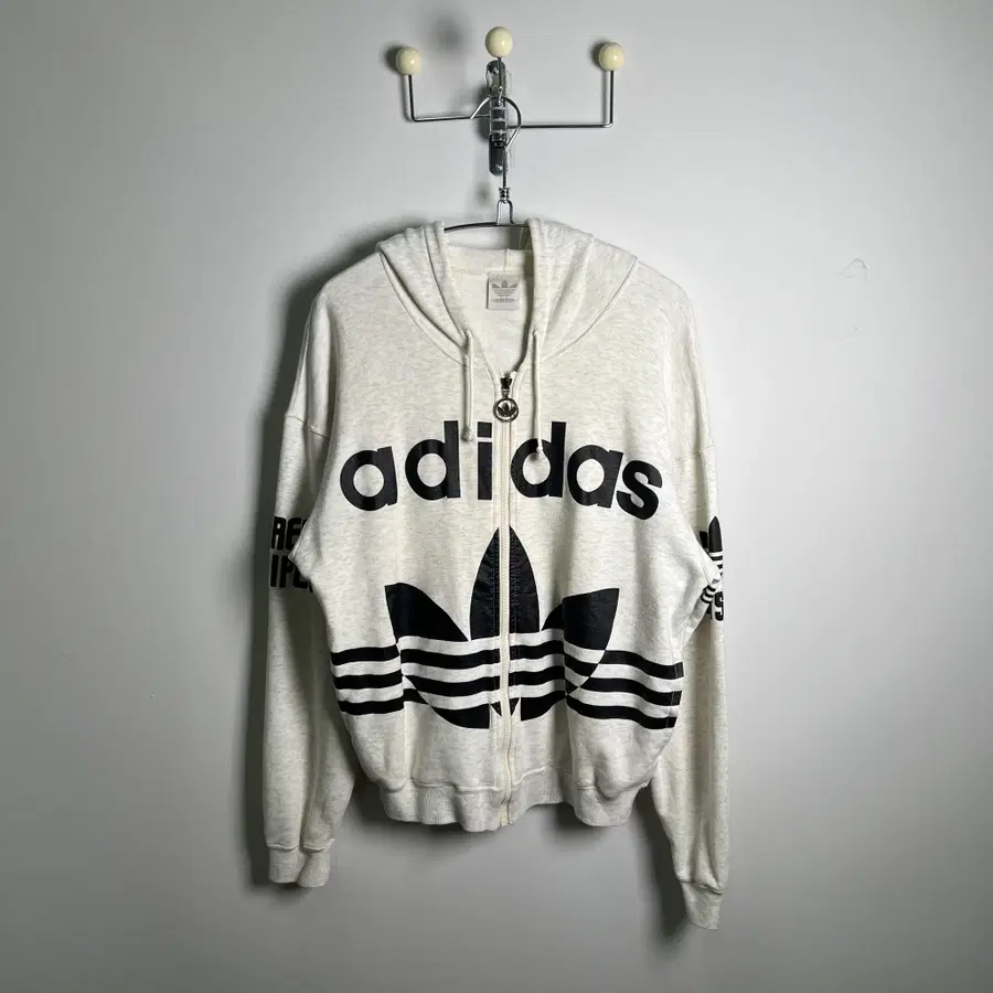 ADIDAS 아디다스 빈티지 빅트레포일 후드집업