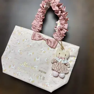 Maison de FLEUR 마론 크림 토트백