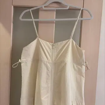 ZARA 나일론 미디 원피스 에크루