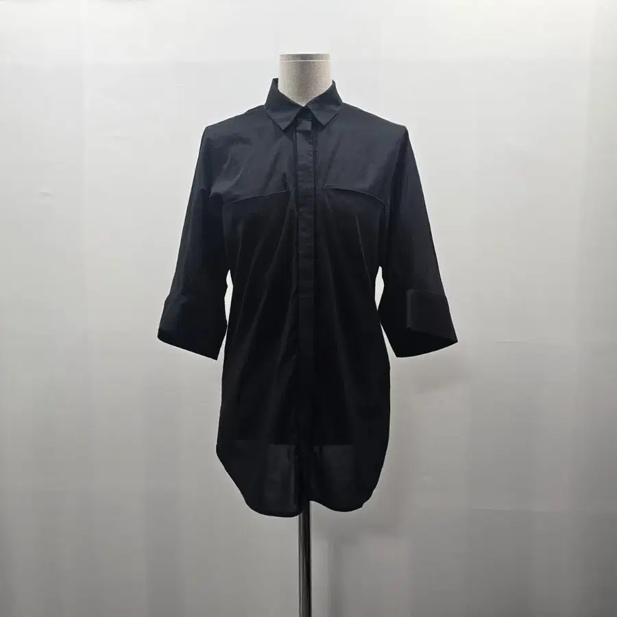 0123 MICHAA 미샤 블랙 7부 셔츠 블라우스